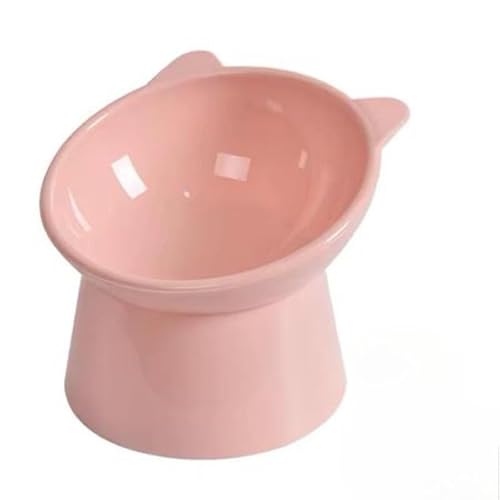Alimentador de cerâmica para gatos Alimentador e bebedouro Gatinho levantado na posição correta (Ros