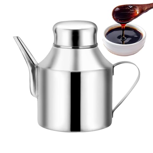 Contenedor de grasa para cocina, bote de grasa | Lata de grasa de acero inoxidable, recipiente de almacenamiento de aceite para freidora, 1000ml | Tanque de almacenamiento de aceite con recipiente de
