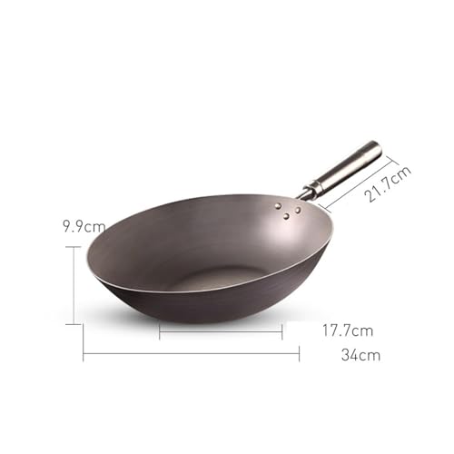 Wok antiadherente de aluminio 32 cm con tapa de vidrio miniatura 2