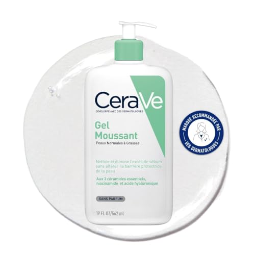 CeraVe - Gel Moussant - Nettoie & Elimine l'Excès de