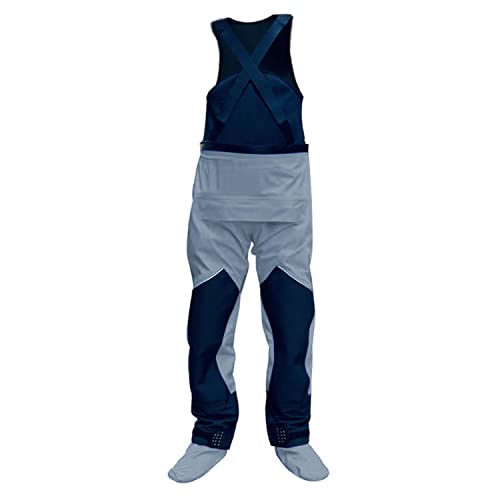 2 In 1 Kayking Dry Suit For Men And Women Drysuit With Disc Zipper Around The Waist (Gray, Small) #TOP4