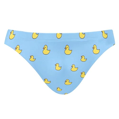 Little Yellow Duck Cute Animal Swim Briefs for Men Swimsuit Bikini Swimwear XXXL B0403507