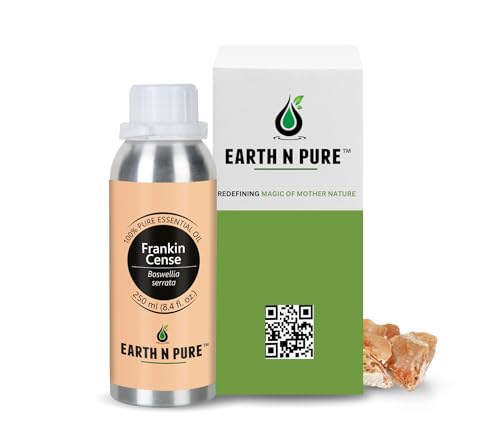 Image of Earth N Pure Frankincense Essential Oil (Loban Oil) Undiluted, Natural and Therapeutic Grade 250 ml