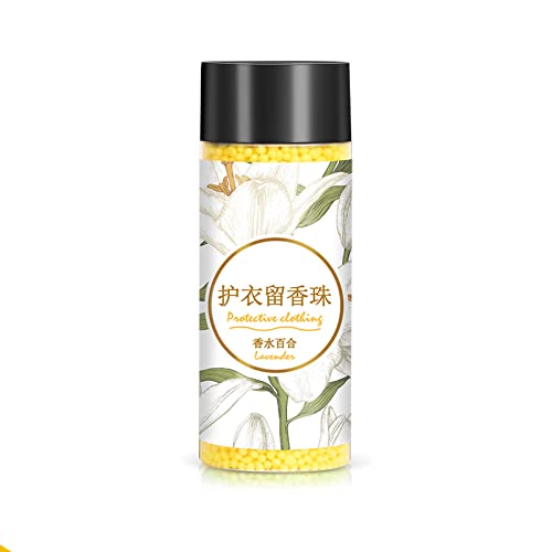 Glomora Perły zapachowe do prania, ekstrakt roślinny, trwały płyn do płukania, zapasy do prania (7,1 oz) (Fragrant Lily)