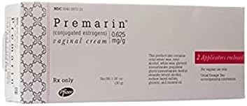 Premarin Vaginal Cream 14g | Conjugated Estrogens 0.625mg Women's Natural Hormone | Soothes Vaginal Dryness, Relieves Painful Intercourse, Hormone Balance Aid for Pre and Post Menopause Symptoms