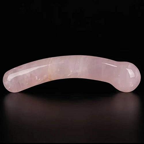 Miniatura 2 de BEINUANCRYSTAL - Rodillo curvo de cuarzo rosa de cristal natural de 170 a 7.087 in para mujer, color rosa