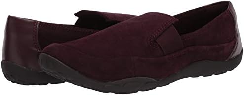 Clarks Women's Haley Park Loafer Flat, Burgundy Suede, 8 N US | Image 6