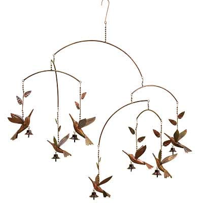 Ancient Graffiti Flamed Hummingbird Mobile