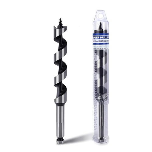 5/8" X 6.1" Auger Bit for Wood, 16x155mm Hex Long Auger Drill Bit