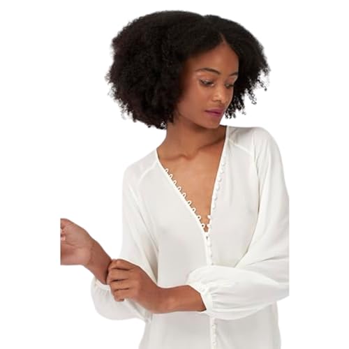 Image of Joie Womens Shariana Long Sleeve Silk Top - 100% Silk Blouse for Everyday Wear