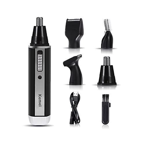Kemei 4 in 1 Nose Hair Beard Eyebrow Rechargeable Electric Trimmer Electric Nose Trimmer Ear Shaver Hair Cliper