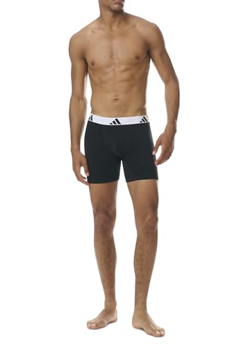 Image of Adidas Men's Boxer Shorts (Pack of 3) Boxer Brief Cyclist Underwear (Size S - 3XL) - Comfortable Underwear Men