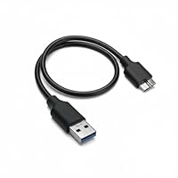 CHXTguyue USB 3.0 A to Micro B Cable – 1 Pc 50cm Portable External Hard Drive Data Cable Compatible with Seagate Expansion, Toshiba Canvio and More External Hard Drives