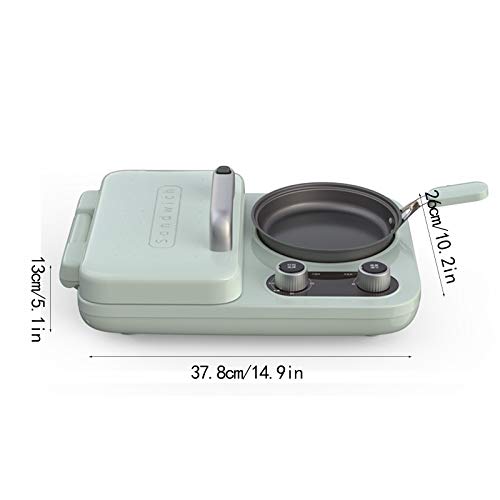 ZPFDM Sandwich Maker Breakfast Maker, Multifunktionaler Toaster mit Antihaft-Bratpfanne, 220V – Bild 3