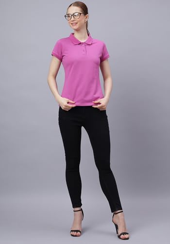 Image of Wear Your Opinion Womens Polo Collar Neck T-Shirt Top (Design: Solid)