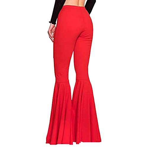 JOINFUN Women's Fashion Flare Yoga Leggings High Waist Wide Leg Bell Bottom Trousers Stretch Palazzo Pants2
