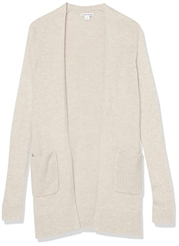Image of Amazon Essentials Women's Long-Sleeve Jersey Stitch Open-Front Cardigan