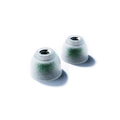 TANGZU Tang Sancai Noble Earbud Tips, Replaceable Liquid Silicone Medical Grade Hypoallergic Eartips, Stainless Steel IEM Ear Plugs, Optional XS/S/M/L Size for in Ear Monitors (M- 1 Pair)