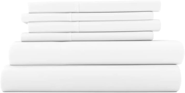 Juego de sábanas de algodón egipcio de 1000 hilos, tamaño King, 1000 hilos, juego de sábanas de lujo de 4 piezas, 100% algodón de fibra larga, juego