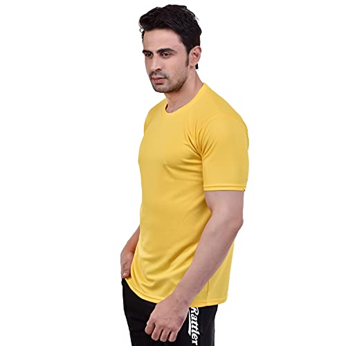 Image of Fashionbazzar4u Men's Cotton Blend Regular Fit Solid Round Neck T-Shirt