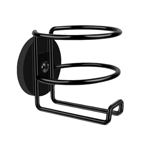 Portavasos Magnético, Soporte Magnético para Bebidas de Acero Inoxidable, Portavasos de Coche Montado en la Pared para Refrigerador, Cortacésped, Cinta de Correr - Negro