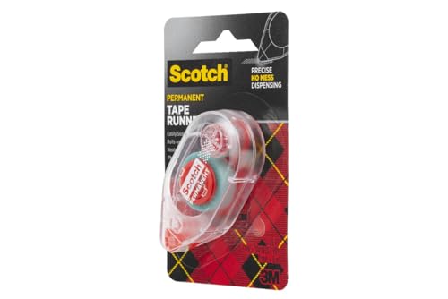 image for 3M 6061 Scotch Double Sided Adhesive Roller Tape Runner, Permanent, Ac