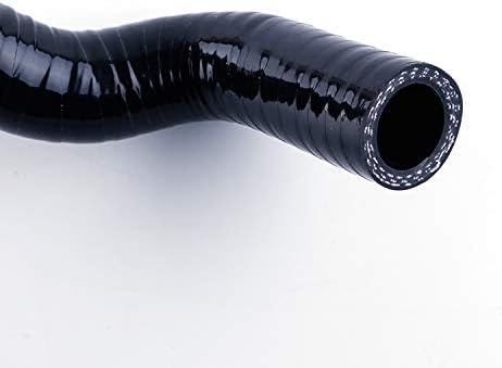 3 Layer Radiator Heater Ancillary Hose Silicone Radiator Coolant Hose Kit Compatible with VW Golf MK3 VR6 2.8 V6 1994-1998 1995 1996 (black)