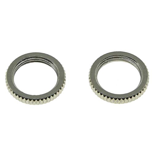 Dopro Pack of 10 USA Spec 15/32" Fine Knurled LP Guitar Toggle Switch Nut For Switchcraft Switches Nickel - Image 3