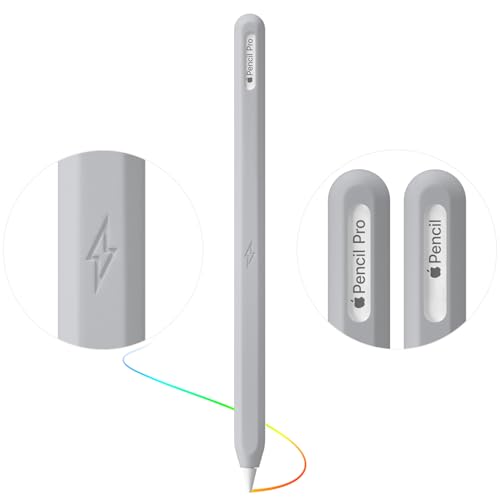 Image of Ultra Thin Protective Pencil Cover for Apple Pencil Pro &Apple Pencil 2nd Gen Silicone Case Sleeve Compatible with Apple Pencil Pro (Grey)