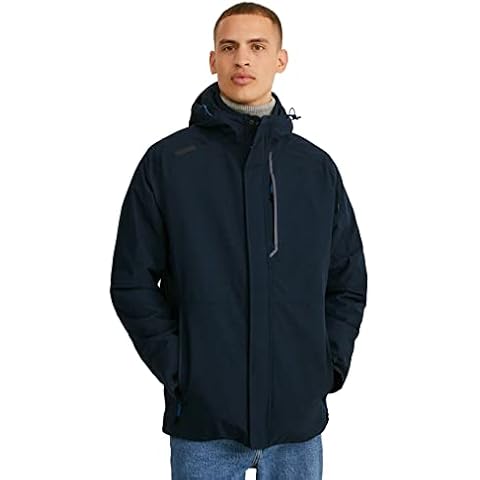 C&A Herren Parka dunkelblau-melange L Cover