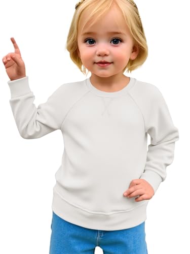 Haloumoning Baby Girls and Toddlers' Crewneck Sweatshirts Kids Long Sleeve Fall Pullovers 2-10 Years