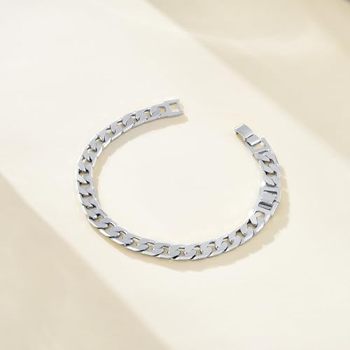 Image of KissYan Gold Ankle Bracelets for Women, 14K Gold Anklets Chunky Cuban Link Chain Summer Beach Foot Jewelry Gifts for Women
