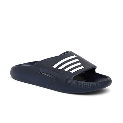 Image of TRASE Men's Flip-Flops & Slippers | Light weight Home Slippers for Men & Boys | Comfortable, Classy, Cushioned, Shock Absorbent & Long Lasting Chappals| Leisure Wear in Cool, Solid Summer Colours