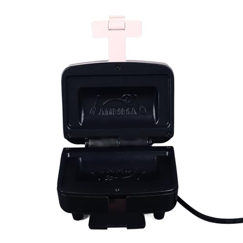 Mini Fabricante de Sándwiches, Panini Maker Space Non Stick 300W Eficiente para el Hogar (Rosa claro)
