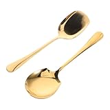 EPIGEIST Servierlöffel Edelstahl 2 Stück Servierschaufel Metall Lange Griffe Für Gemeinschaftsessen Restaurant Catering