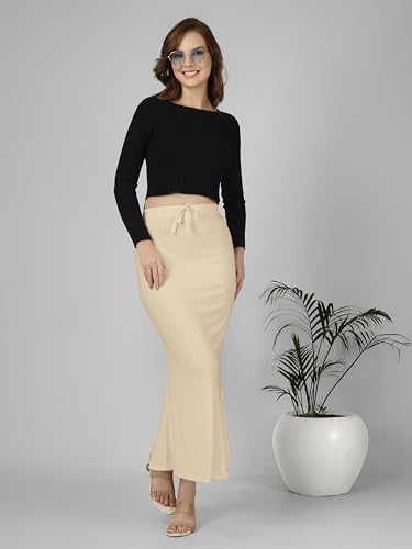 Image of Nexsus Stretchable Saree Shapewear | Petticoat for Women | Cotton Blended | Skirts for Women | Shape Wear Dress for Saree | Available in 80+ Colors and Plus Sizes