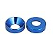 uxcell M5 Aluminium Alloy Car Bumper Trunk Washer Blue 20pcs