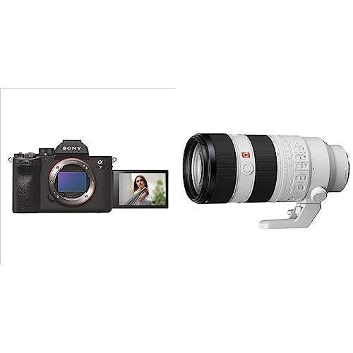 Image of Sony Alpha ILCE-7M4 Full-Frame Hybrid Camera 33MP Interchangeable-Lens Mirrorless Camera Body (4K 60 & Sony FE 70-200 mm F2.8 GM OSS II
