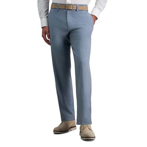 Image of Haggar Men's Cool Right Performance Flex Straight Fit Flat Front Pant