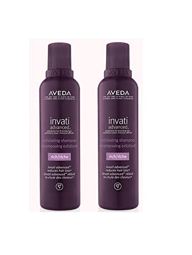 2 PACK Aveda Invati Advanced Shampoo RICH 6.7 Ounce