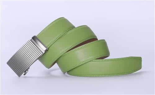 Men's Double-Sided Genuine Leather Belt, Automatic Buckle Casual Belt K231s9 120cm3
