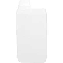 KICHOUSE 1 Liter Hdpe Plastic Bottling Bottle with Lid - Food Grade Flat Storage Container for Oils Adhesives Samples - Acid and Alkali Resistant Reusable Liquid Bottle for Kitchen and Workshop