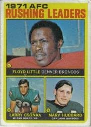 1972 Topps Football Card #1 Larry Csonka Excellent