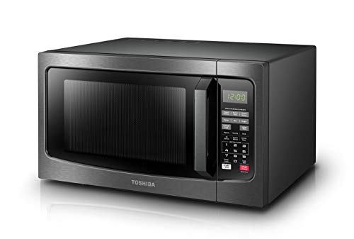 image for Toshiba  EM131A5C-BS Microwave Oven with Smart Sensor, Easy Clean Inte
