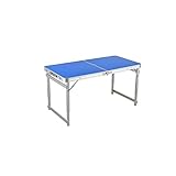 Mesa plegable al aire libre de aleación de aluminio, impermeable, ligera, duradera, plegable, para picnic, doble comodidad