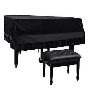 Yajun Grand Piano Cover Moisture-proof and Dustproof Baby Grand Piano Protective Cover Washable with Velvet Full Triangle Piano Cover 70.8