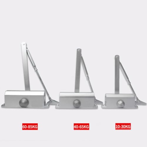 Cierrapuertas automático de aluminio duradero para puertas de madera de 50kg 4