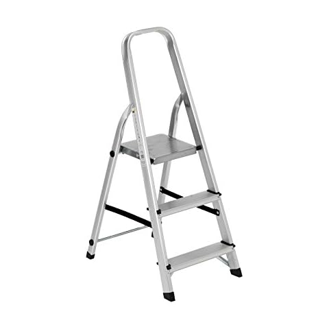 GARDEN FRIEND S1405103 Everest Aluminium Ladder, 3 Steps, 41 x 10 x 112 cm Cover