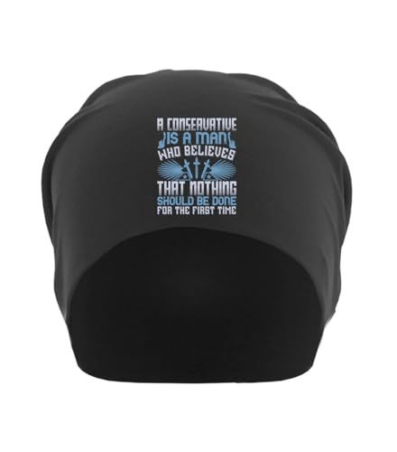 Bonnet souple unisexe coton fin noir anti-irritation tête sensible
