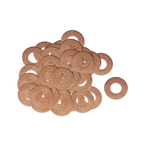 Okiyakusama 100Pcs Dent Puller Rings Round Washers Car Body Panel Pulling Washers for Spot Welding Machine Spot Welder Automotive
